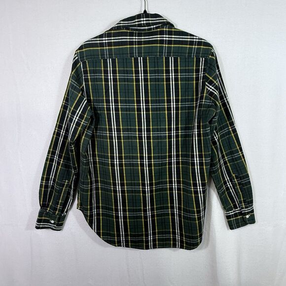 NEW Frank & Eileen Green Plaid EILEEN Flannel Button Up Top Shirt Size XS Preppy - Picture 2 of 12
